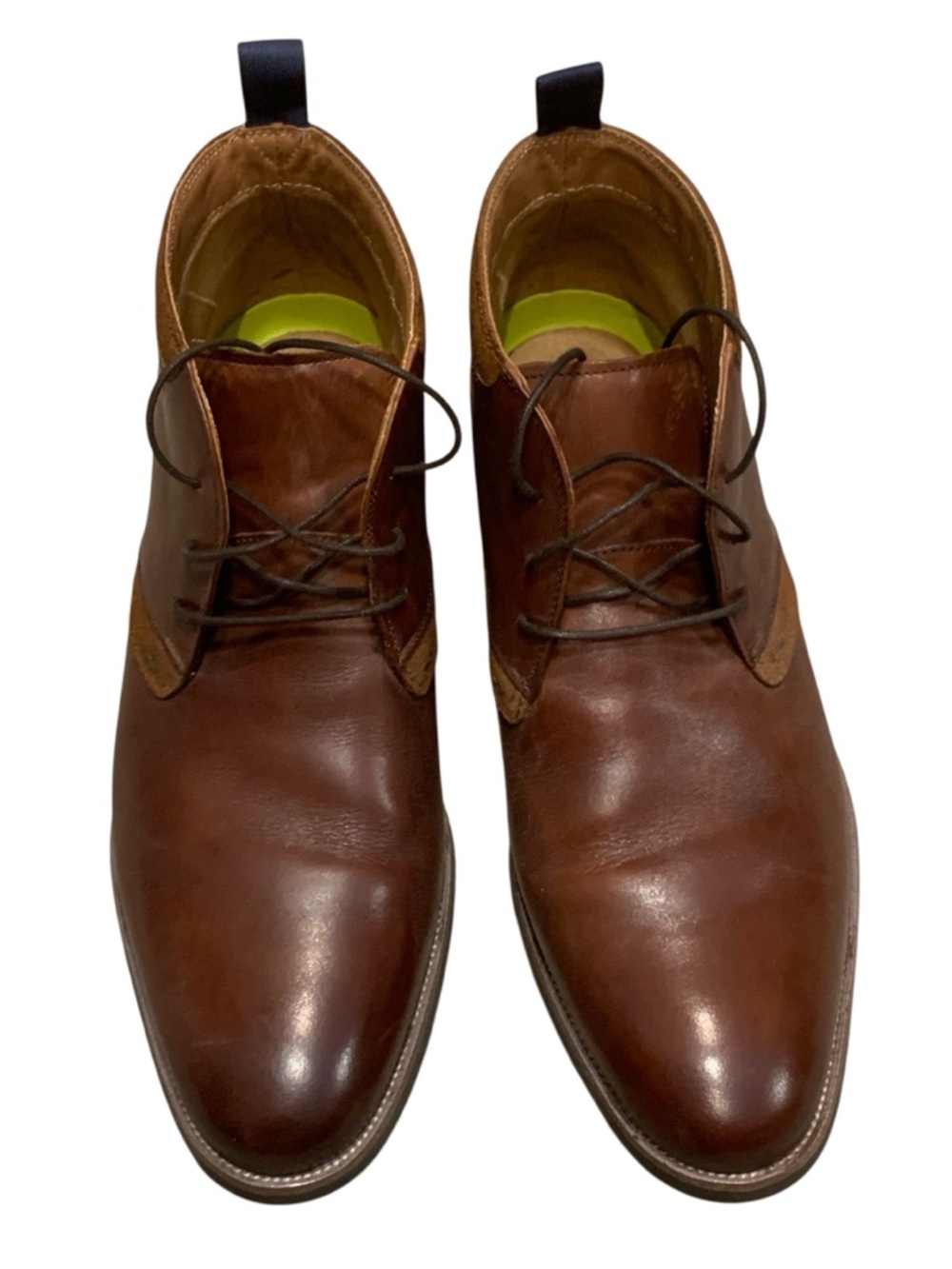 Florsheim Men’s Chukka Boots 11M Brown Leather Suede Comfort Tech Ortholite